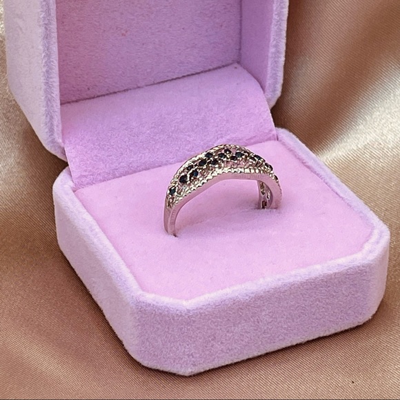 ✨✨✨_ 2x$60_ 925 Sterling Silver CZ Band Ring - Picture 11 of 16